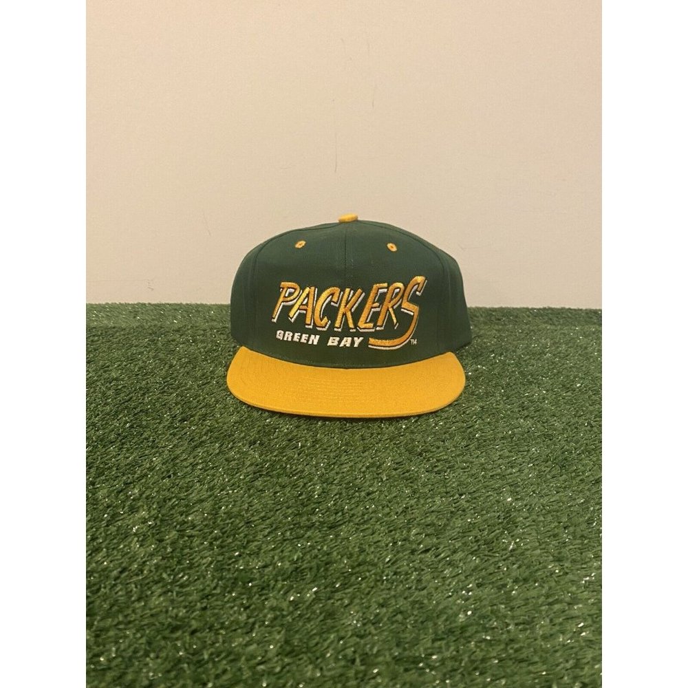 Green Bay Packers hat cap snap back new green yellow Y2K mens unisex retro adult